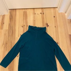 Elliott Lauren teal slouch neck top
